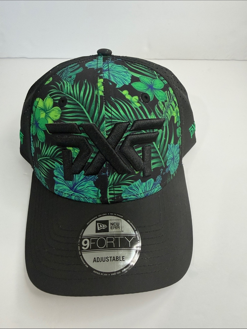 PXG Black & Green Tropical Kids Baseball Cap